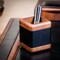 Dacasso Walnut & Leather 3-Piece Desk Set DF-8437 - alternate 9